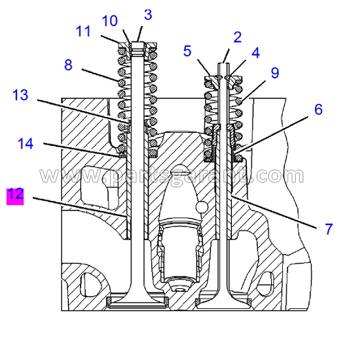 Caterpillar 325D Exhaust Valve Bushing