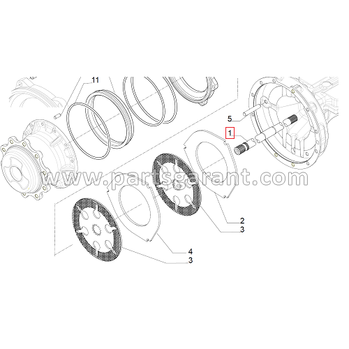 Brake shaft L807 Z15