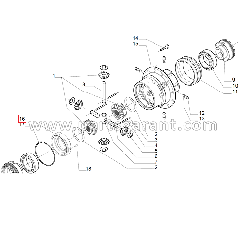 Differential housing cover