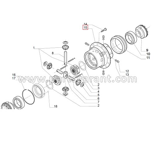 Differential housing