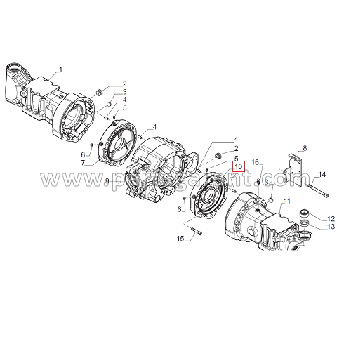 Brake cylinder RH