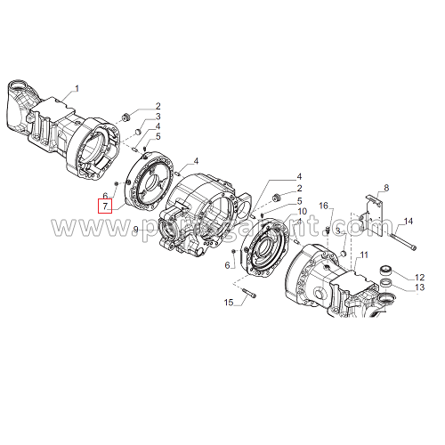 Brake cylinder LH