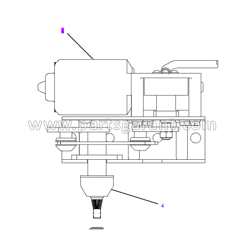 Caterpillar 432D Front Wiper Motor