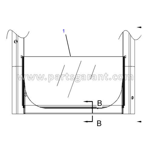 Lower windshield Caterpillar 325D