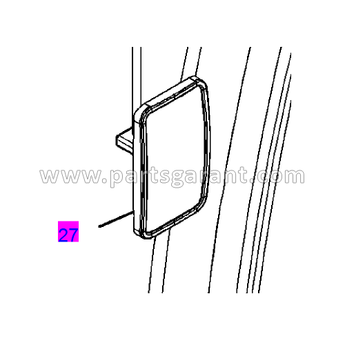 Rear view mirror 1 Caterpillar 325D