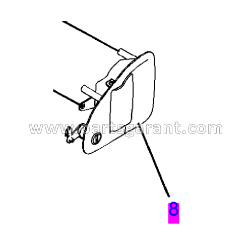 Door handle Caterpillar 325D