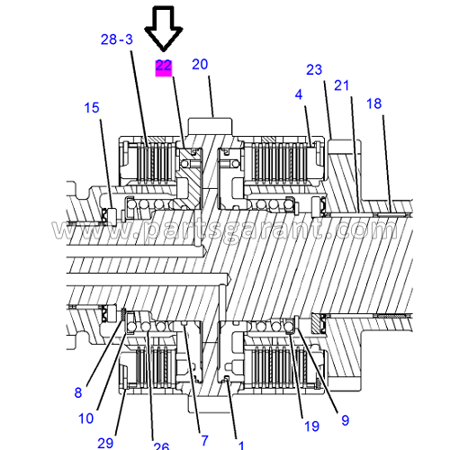 Caterpillar 434E piston