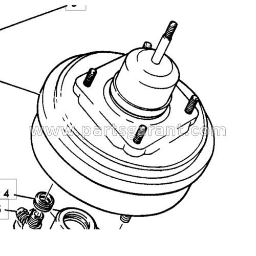 Brake cylinder booster JCB 4CX