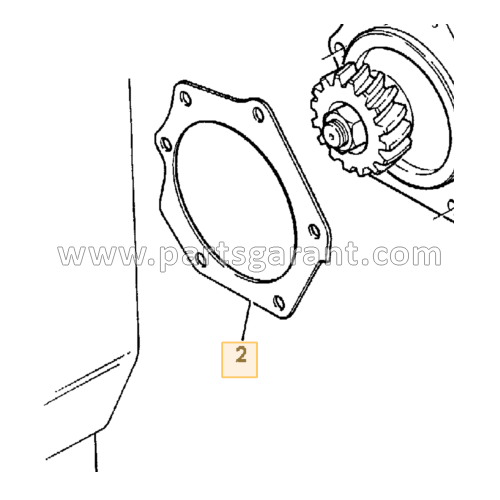 JCB 4CX vacuum pump gasket