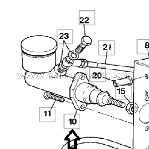 JCB 3CX backhoe locking cylinder