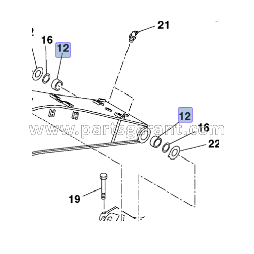 Case CX210 Boom Bushing