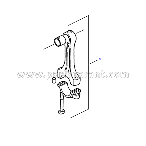 Connecting rod assembly Caterpillar 432D