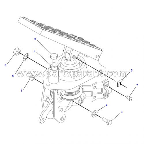 Gas pedal assembly Caterpillar 432D