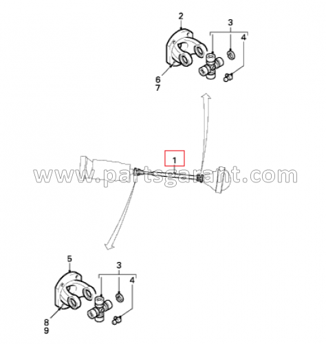 Driveshaft Daf XF105