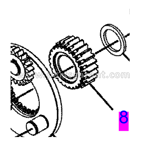 Gear (24 teeth) Caterpillar 325D