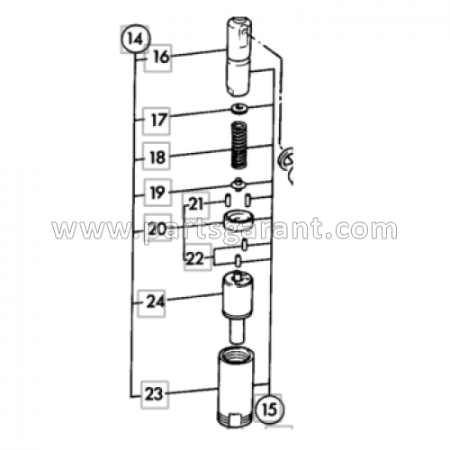 Injector assembly JCB 3CX