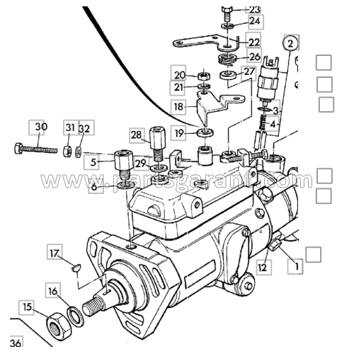 Injection pump pump JCB 3CX