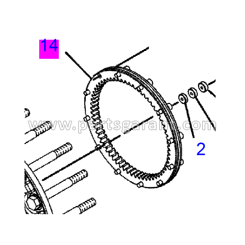 Gear (64 teeth) Caterpillar 325D