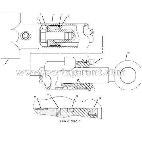 Caterpillar 428 E Stabilizer Cylinder