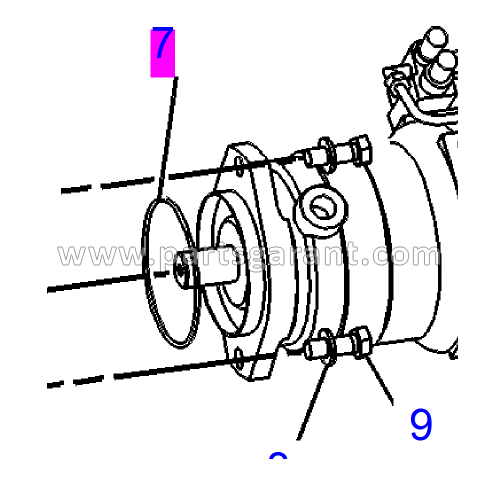 Caterpillar 432D Hydraulic Pump Gasket