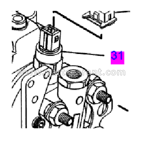 Injection pump solenoid valve Caterpillar 432D