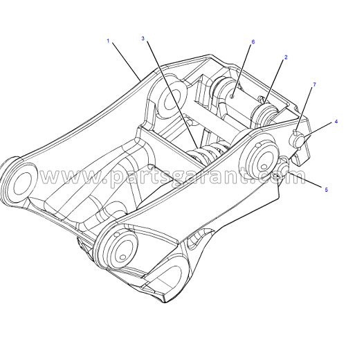 Caterpillar 428 E Backhoe Quick Release