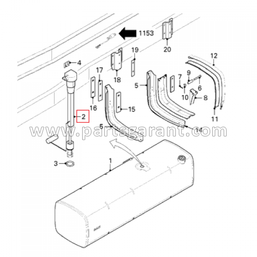 Fuel level sensor Daf XF105