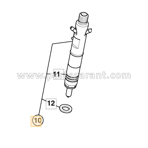 Injector assembly JCB 4CX