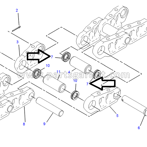 Wheel seal Caterpillar 325D