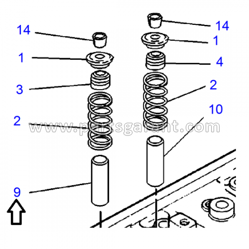 Caterpillar 432D Intake Valve Guide