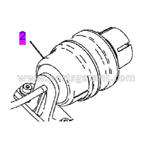 Caterpillar 434E Air Filter Replacement Sensor