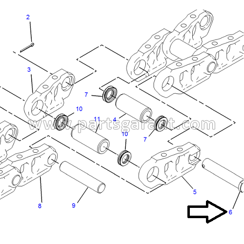 Track pin 2 Caterpillar 325D