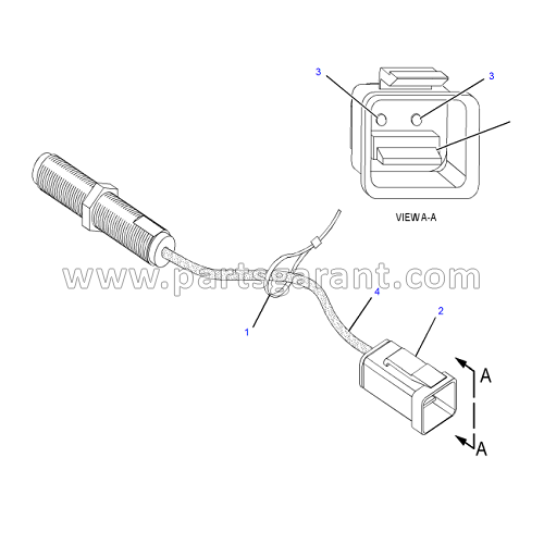 Caterpillar 434E Transmission Speed Sensor