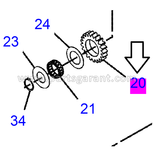 Caterpillar 325D Planetary Gear