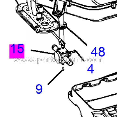 Water valve Caterpillar 428 E