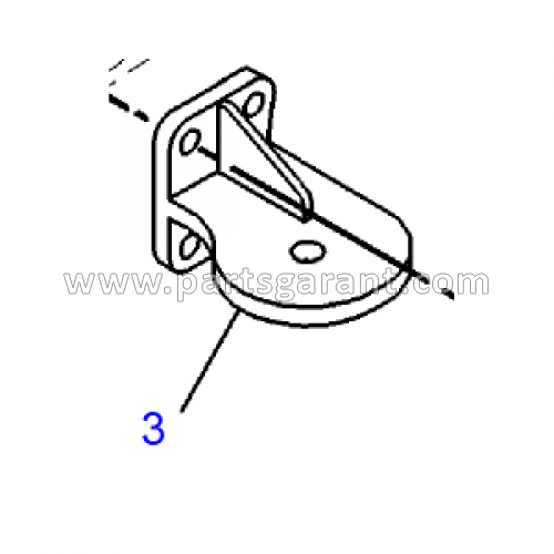 Engine mount bracket left Caterpillar 432D