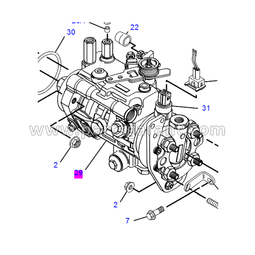 Caterpillar 432D high pressure fuel pump