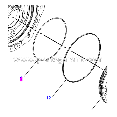 Rubber ring Caterpillar 428 E