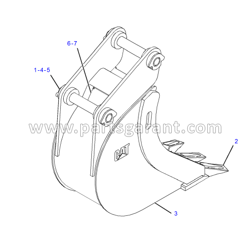 Caterpillar 432D bucket