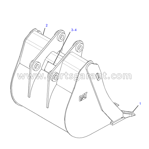 Caterpillar 432D bucket