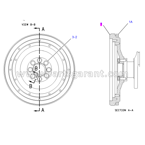 Flywheel assembly Caterpillar 325D