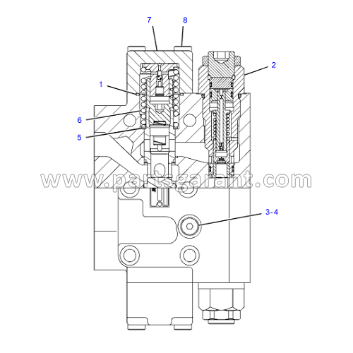 Hydraulic valve (COUNTERBALANCE) Caterpillar 325D