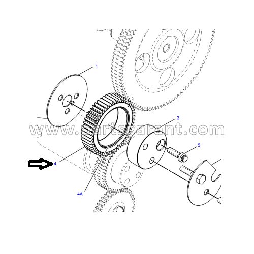 Timing gear (50 teeth) Caterpillar 325D