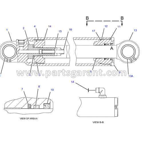 Caterpillar 432D Backhoe Hydraulic Cylinder