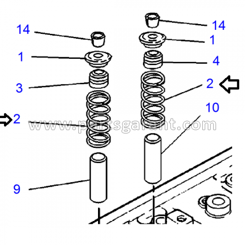 Caterpillar 432D Valve Spring