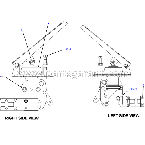 Gas pedal Caterpillar 428 E