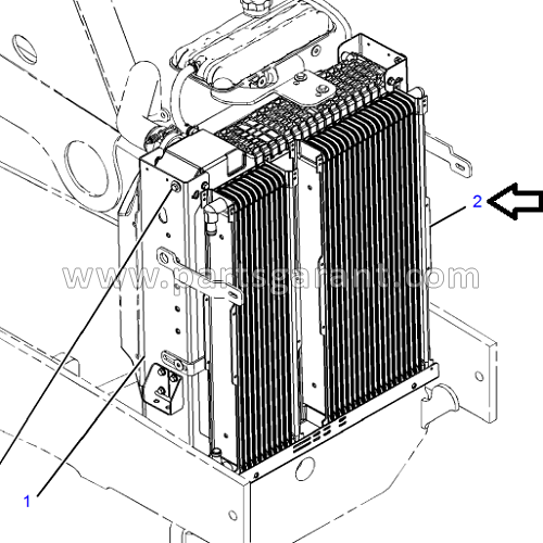 Oil cooler assembly Caterpillar 428 E