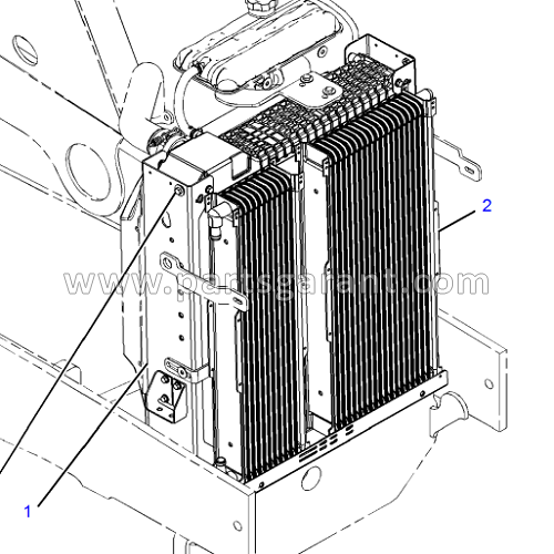 Oil cooler (core) Caterpillar 428 E