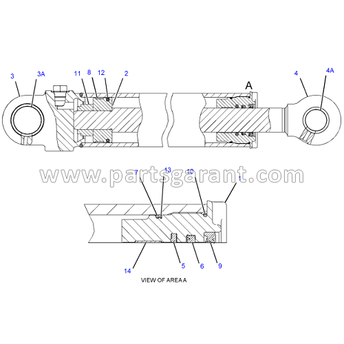 Caterpillar 428 E Arm Cylinder