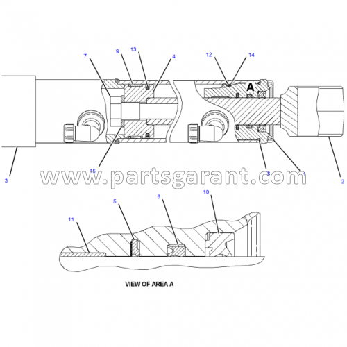 Caterpillar 428 E Arm Extension Cylinder